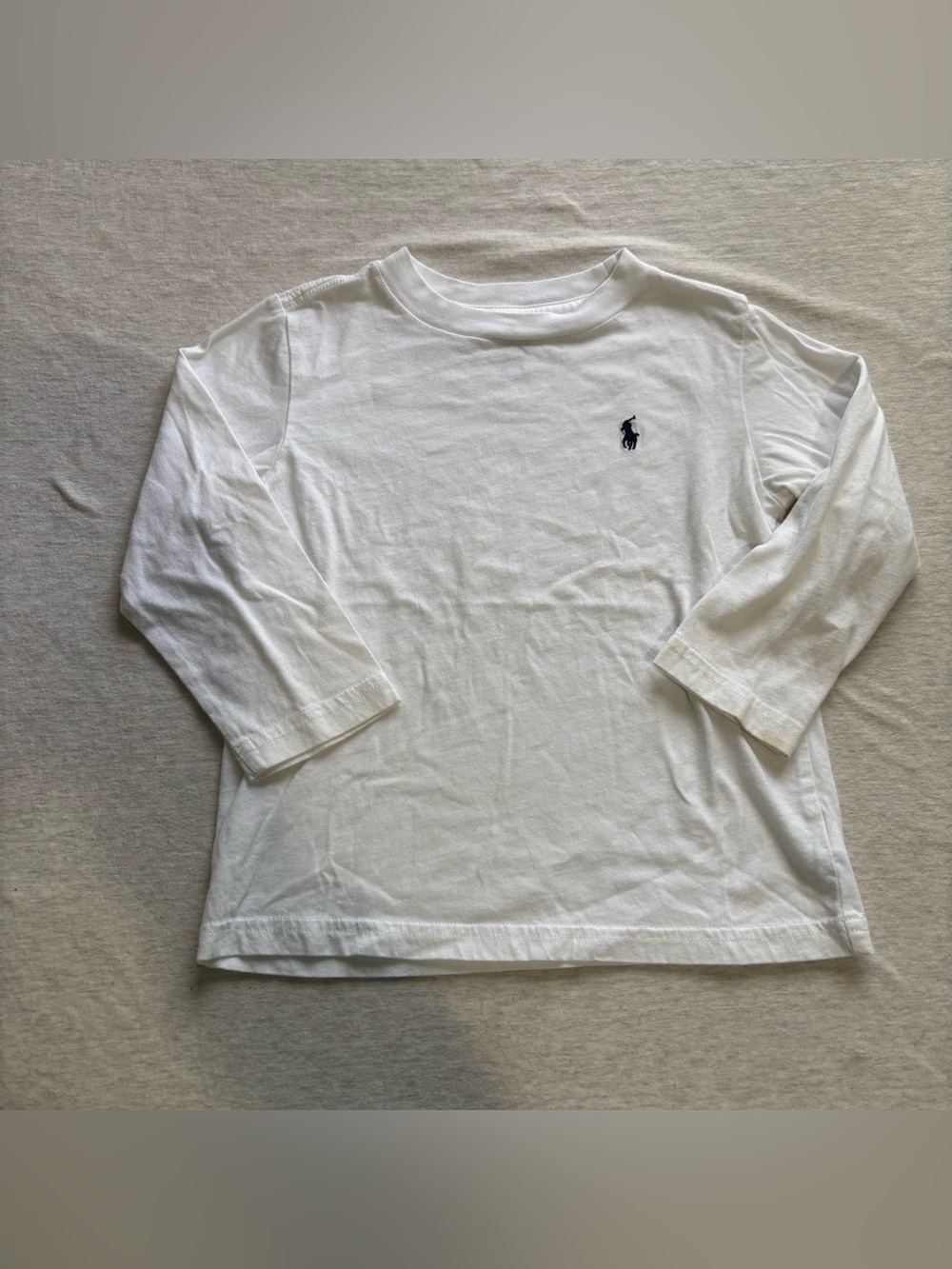 Polo Ralph Lauren Kids White Long Sleeve Pony Logo Tee Size 2T